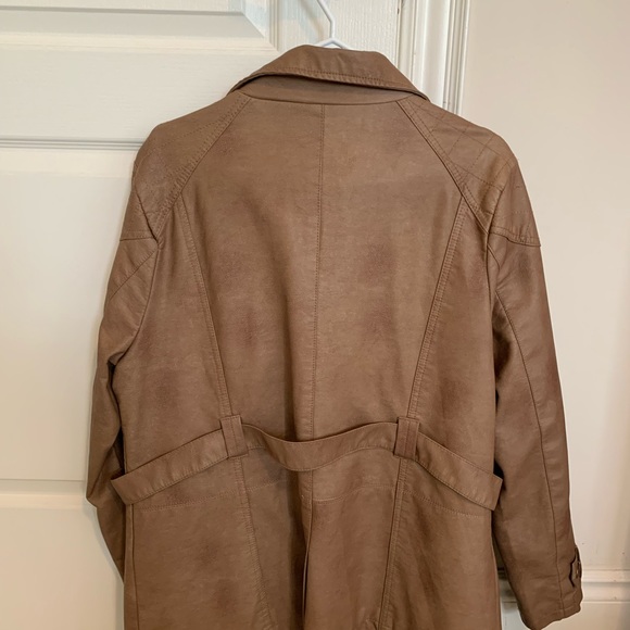 Vegan Leather Coat - Picture 2 of 3